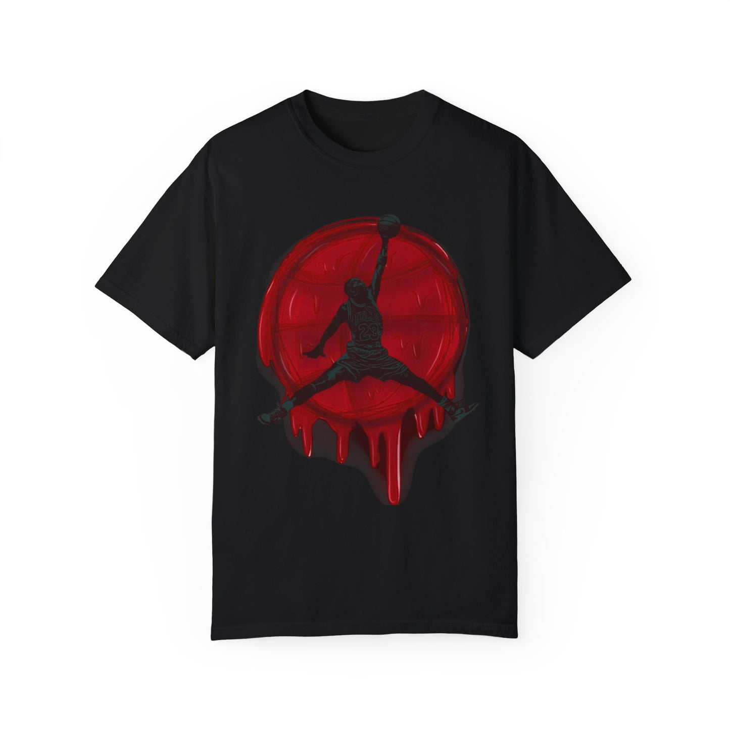 Drip Like MJ – “Bred Drip” Sneaker Match Tee Jordan 1 Retro High OG Bred