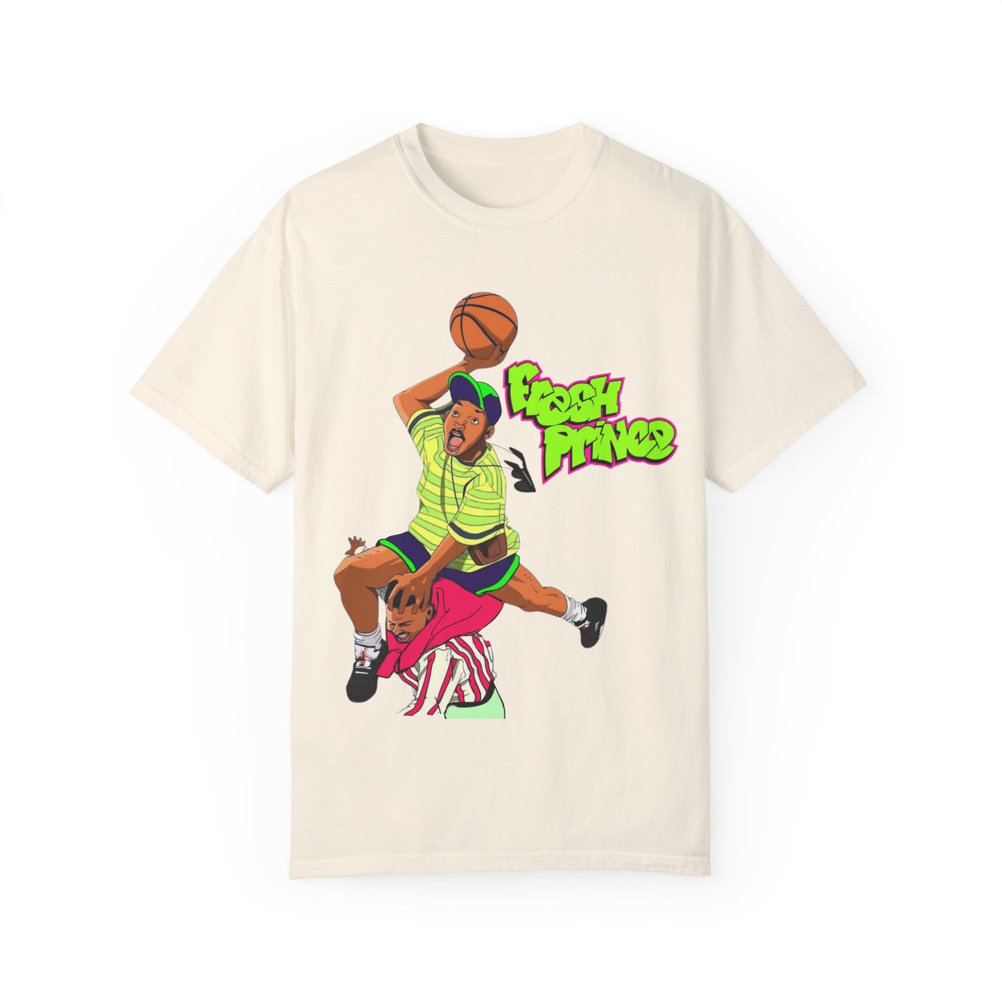 Fresh Prince Sneaker Match Tee Air Jordan 5 Alternate Bel Air Ghost green and Grape