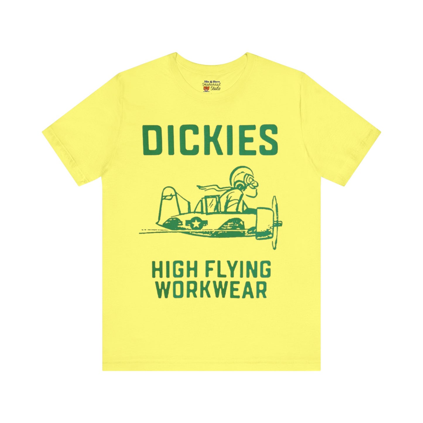 Vintage Style Dickies Workwear Tshirt Match for Adidas Campus VULC In Green