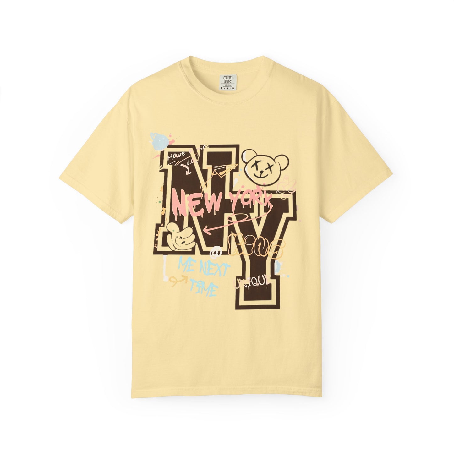 New York Chaos Tee Comfort Colors Sneaker Match T-Shirt | Nike Dunk Glacier Blue Arctic Orange Match | Street Art Graphic
