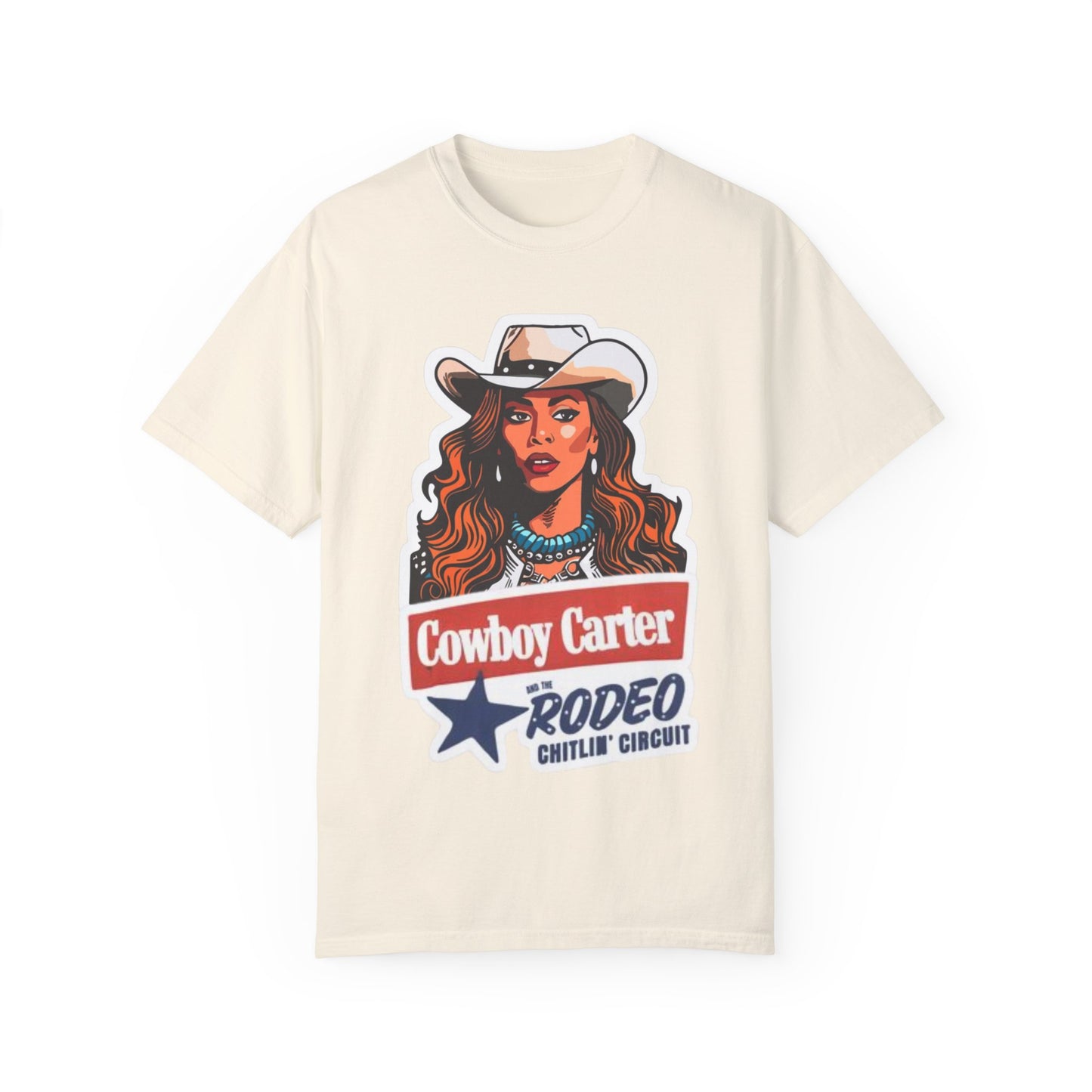 Cowboy Carter Rodeo" Sneaker Match Tee – Matches Jordan 1 Rare Air Cinnabar & Sail