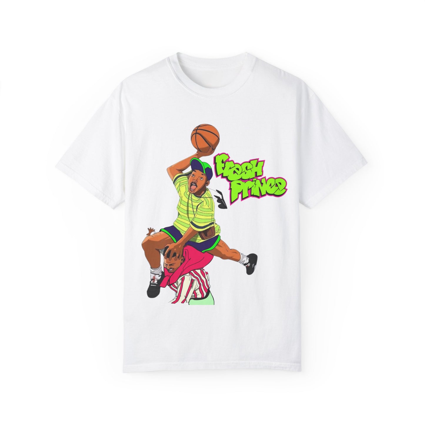 Fresh Prince Sneaker Match Tee Air Jordan 5 Alternate Bel Air Ghost green and Grape