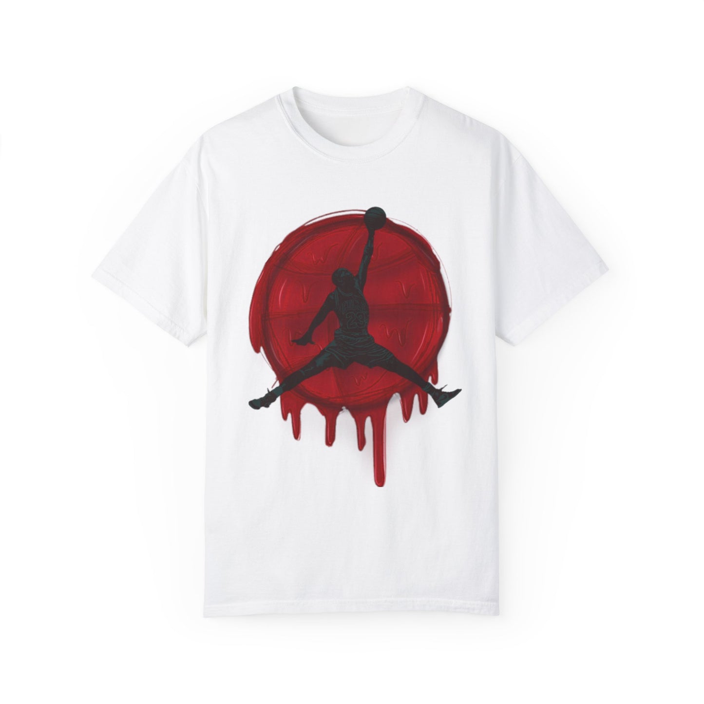 Drip Like MJ – “Bred Drip” Sneaker Match Tee Jordan 1 Retro High OG Bred
