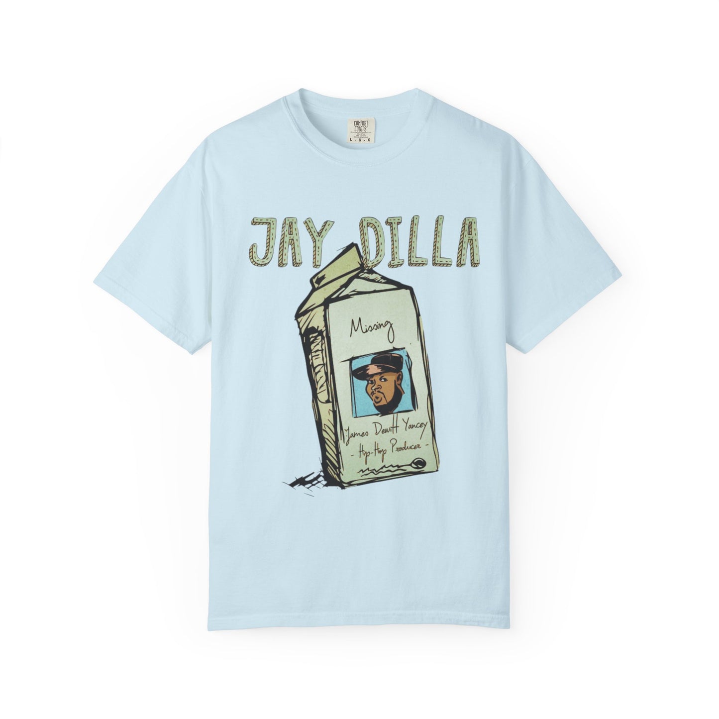 "Missing Legends: J Dilla Memorial Tee match for Air Force 1 in Jade Horizon