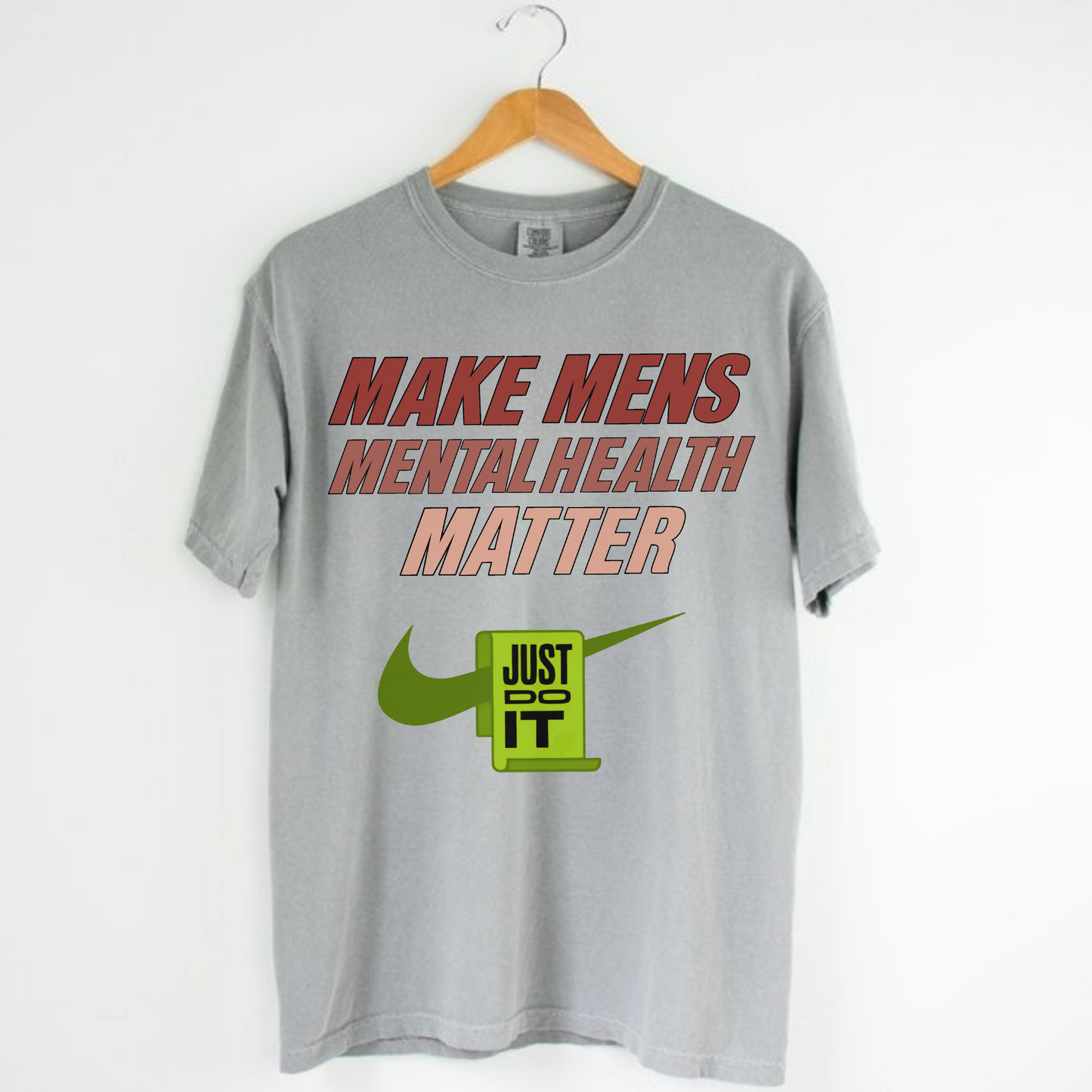 Mens Mental Health Awareness Tee Match For Jordan Retro 13 Red/Orange