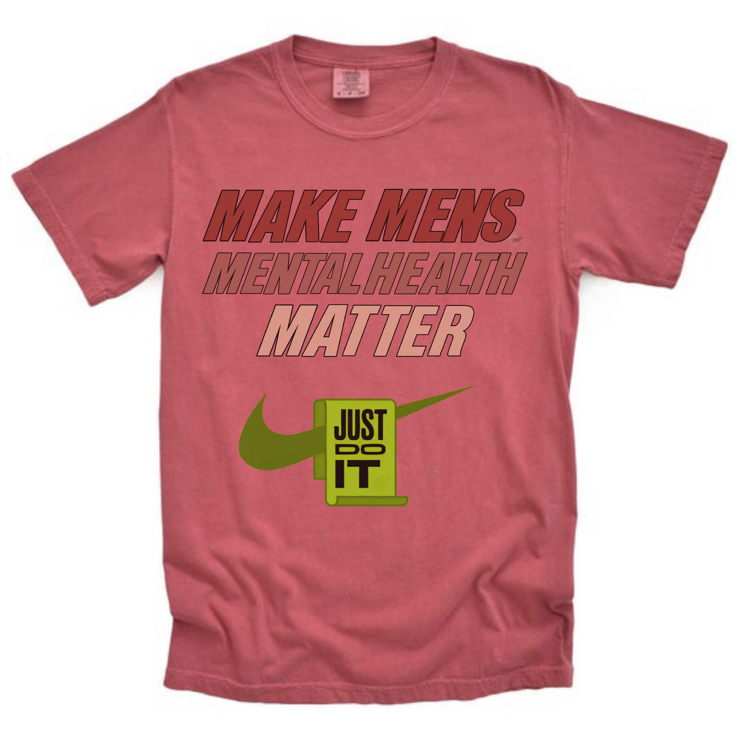 Mens Mental Health Awareness Tee Match For Jordan Retro 13 Red/Orange