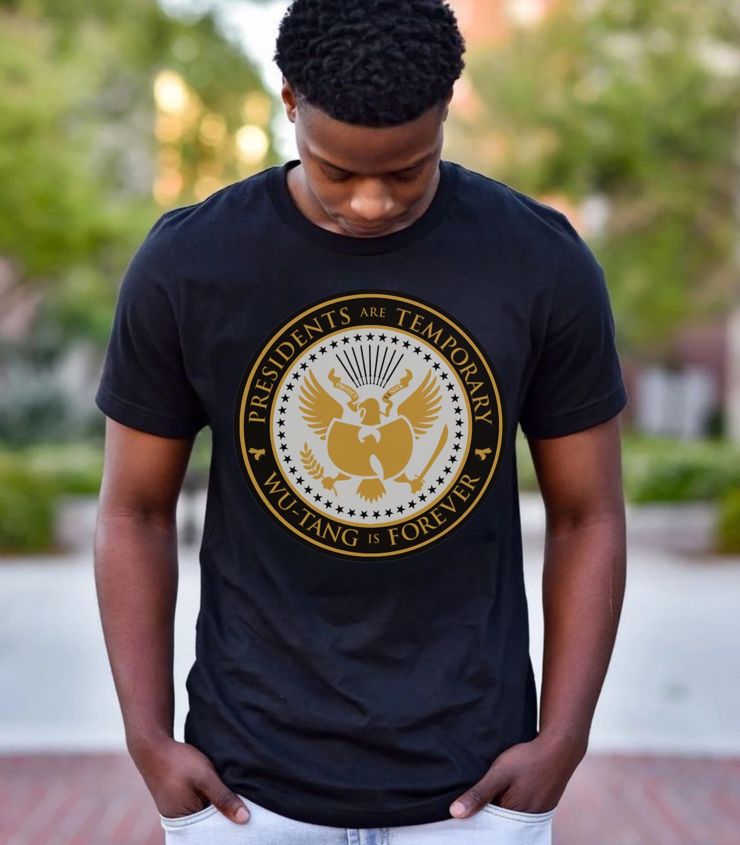 Presidents are Temporary Wu-Tang is Forever Tee Match for Dunk High x Wu Tang