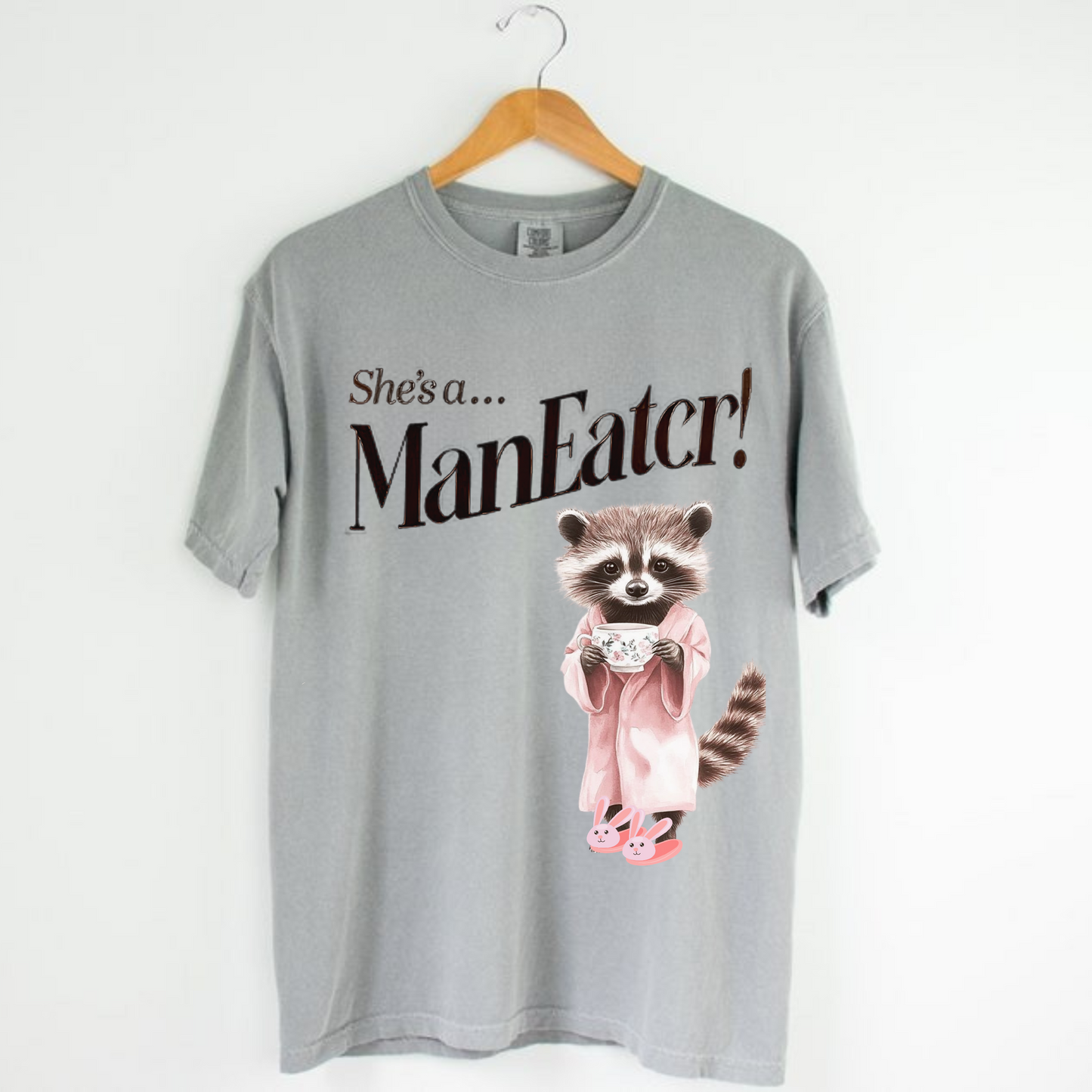“She’s a ManEater” Tee – Sneaker Match for Nike Zoom Vomero 5 Pink Foam