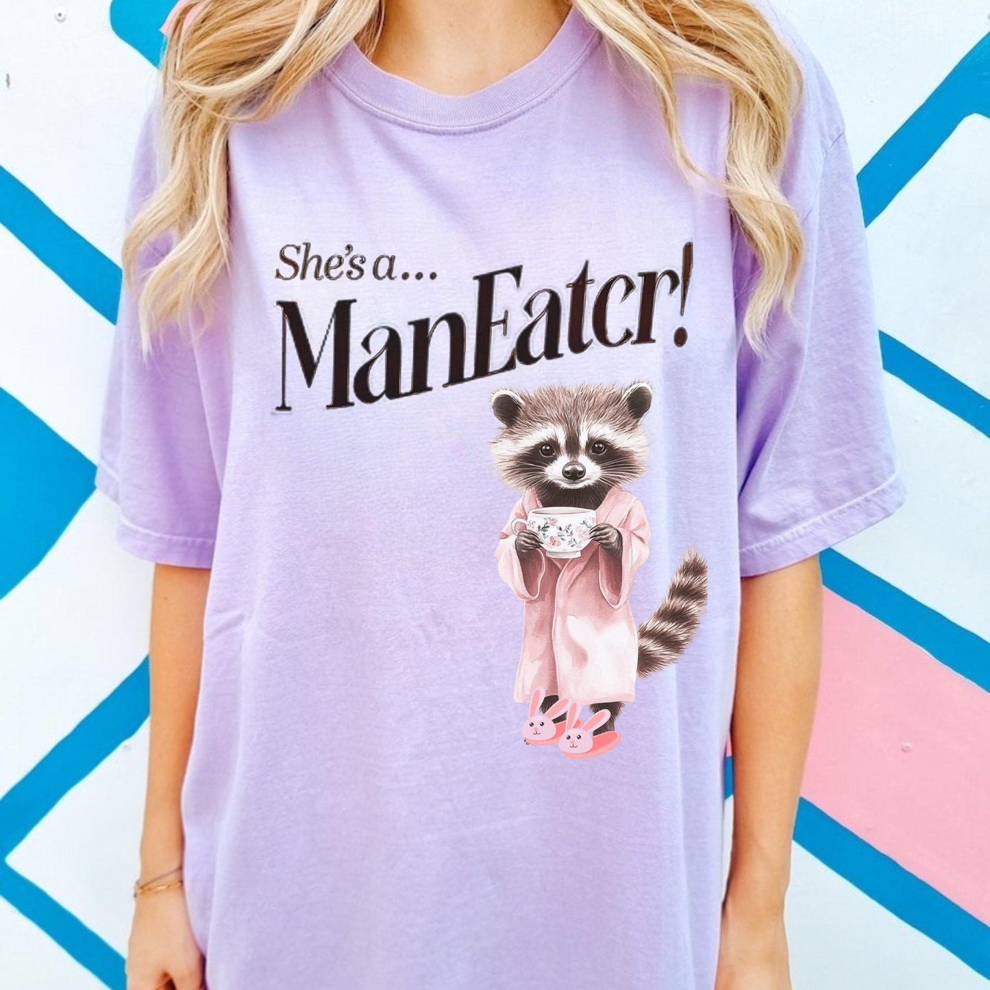 “She’s a ManEater” Tee – Sneaker Match for Nike Zoom Vomero 5 Pink Foam