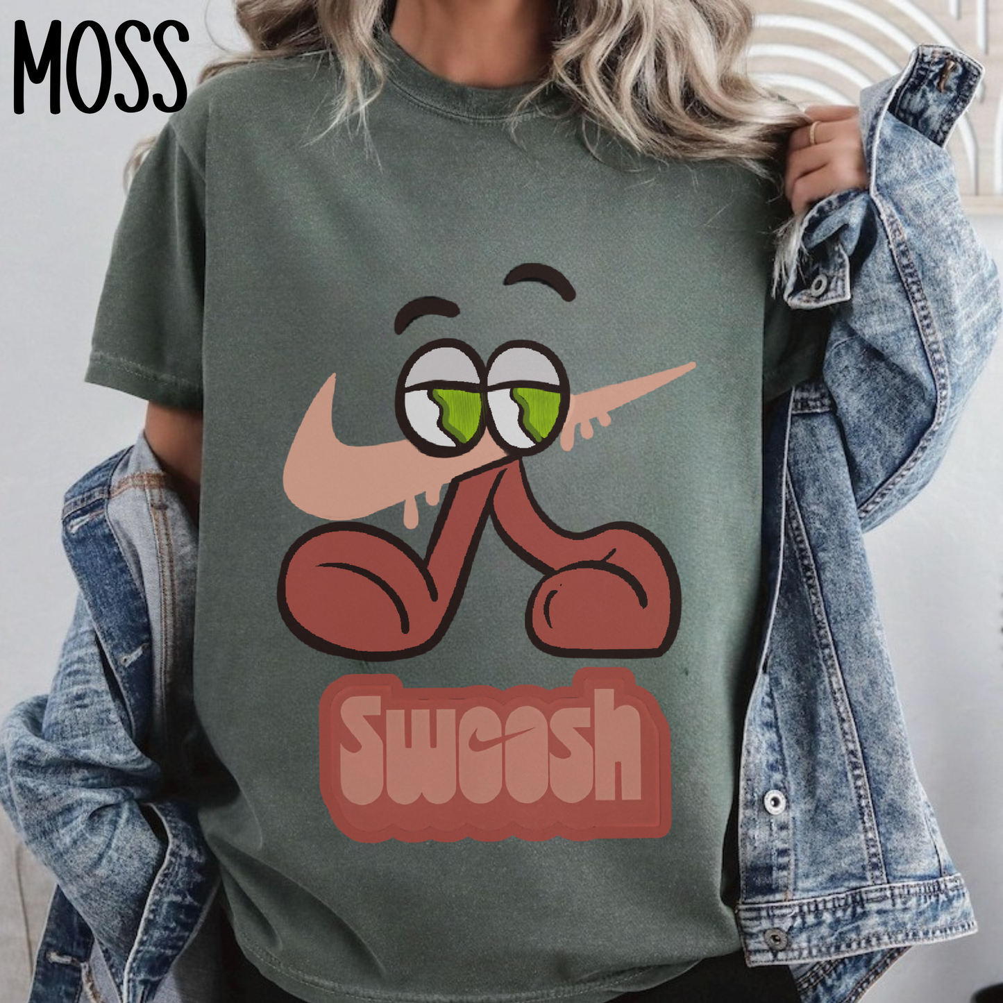 “Swoosh’d Out” Tee – Matches Jordan 13 Retro Dune Red