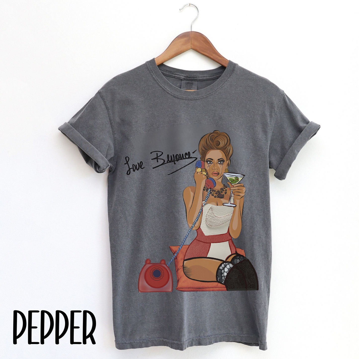 Love, Beyoncé" Cinnabar Sneaker Match Tee – Give Them Bey Collection