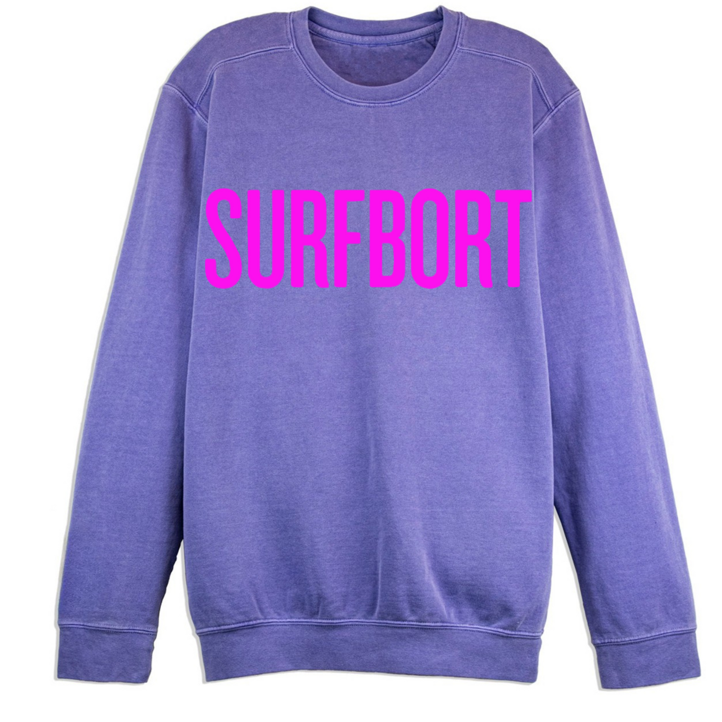 Surfbort Drunk In Love Crewneck Pegasus Plus in Vivid Purple