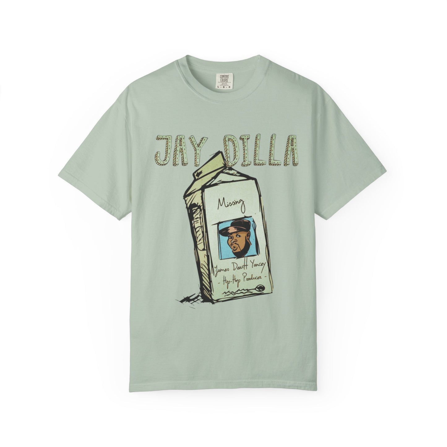 "Missing Legends: J Dilla Memorial Tee match for Air Force 1 in Jade Horizon