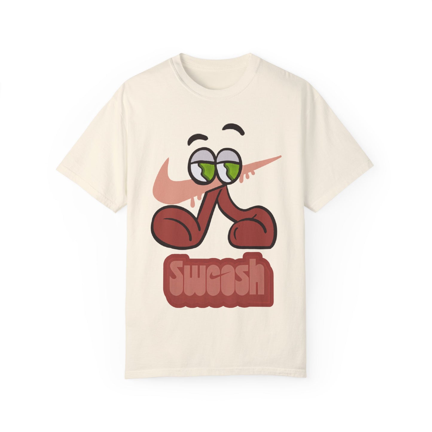 “Swoosh’d Out” Tee – Matches Jordan 13 Retro Dune Red