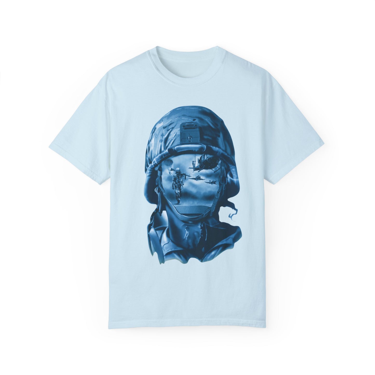 “Anonymous Soldier” Sneaker Match Tee– Designed for Jordan 4 Retro Military Blue