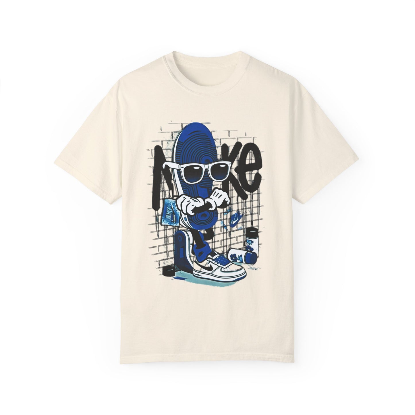 Up Against The Wall Tee Match For Jordan 1 Royal Blue