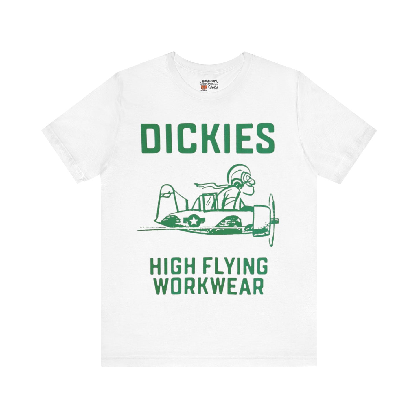 Vintage Style Dickies Workwear Tshirt Match for Adidas Campus VULC In Green
