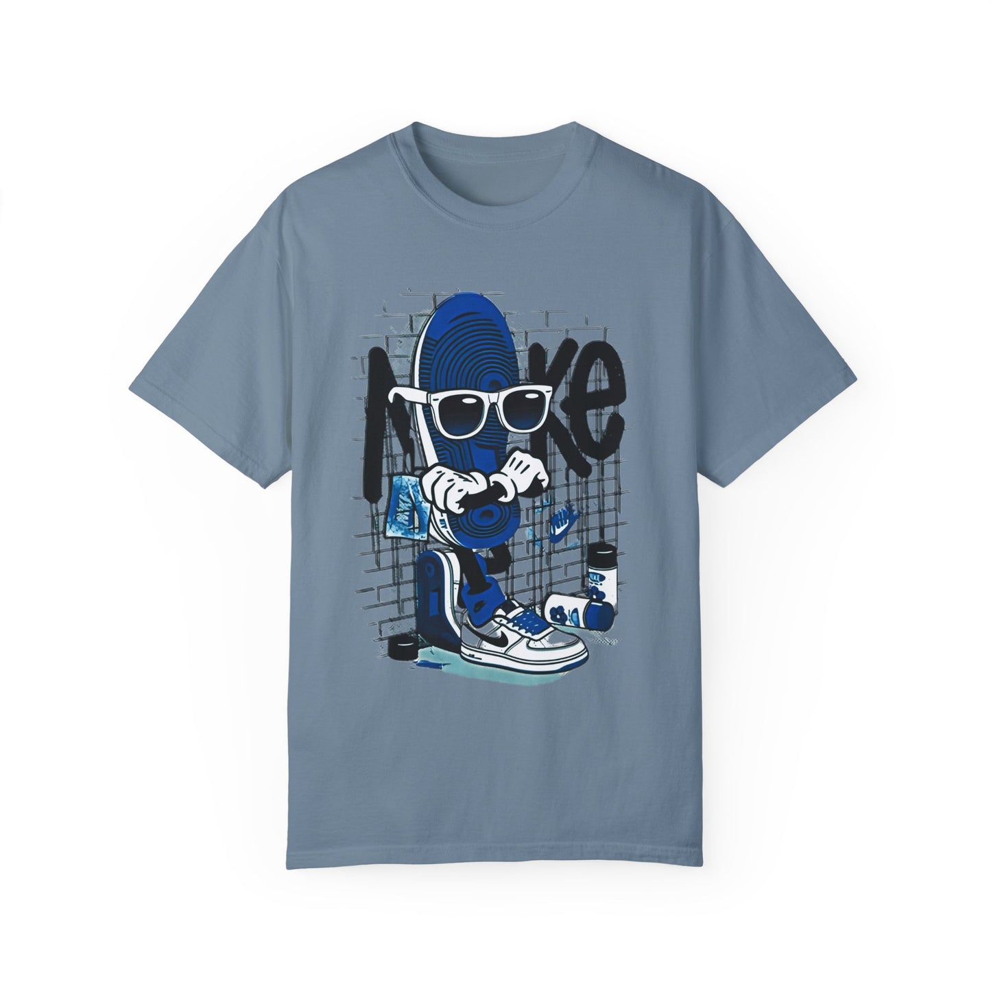 Up Against The Wall Tee Match For Jordan 1 Royal Blue