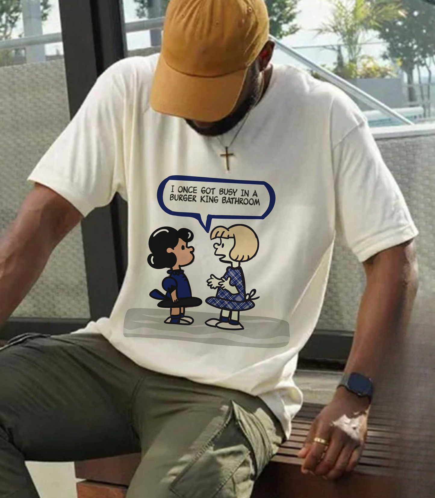 Peanuts x Digital Underground Sneaker Match Tee Nike Jordan 1 Retro Rare Air Deep Royal Blue
