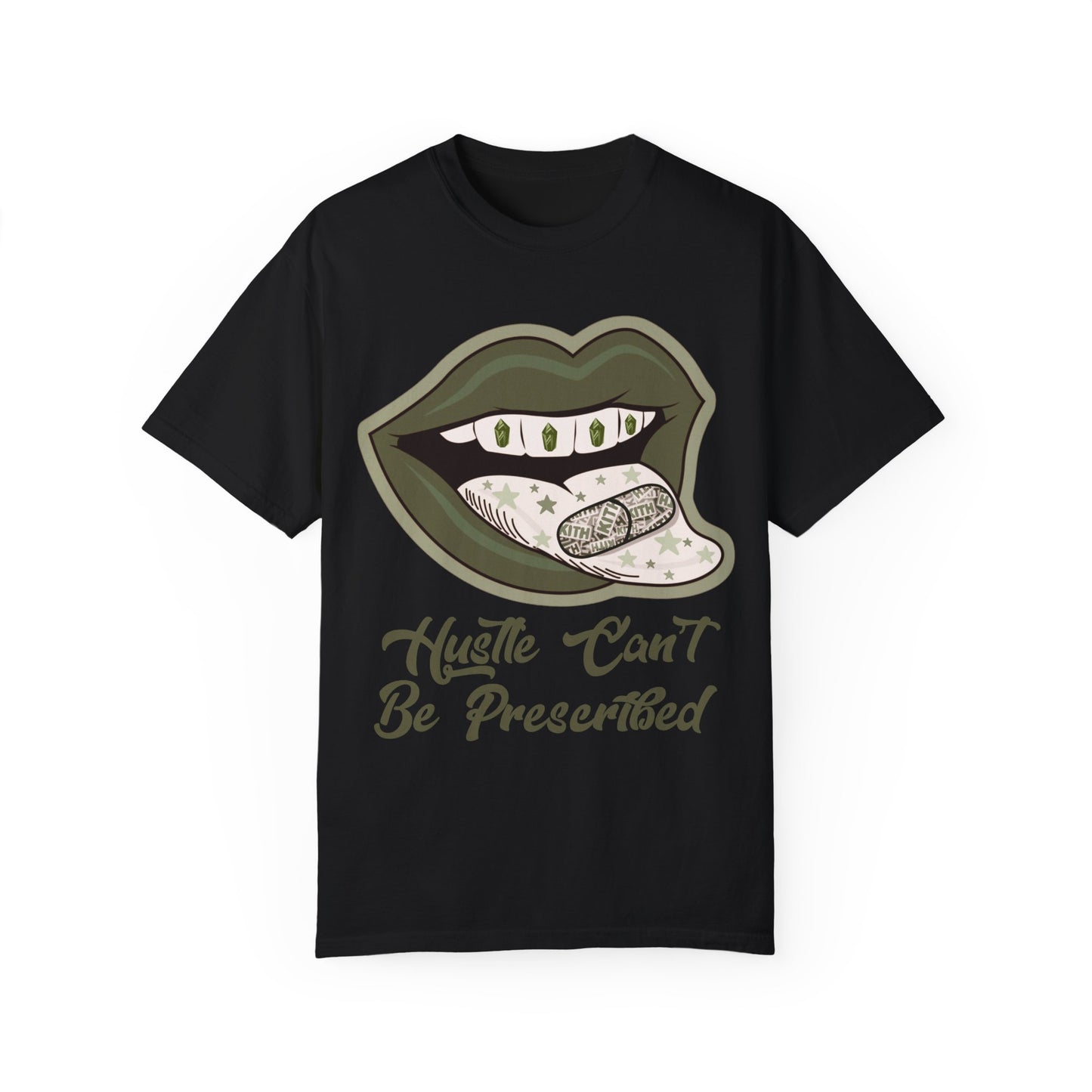 Hustle Can't Be Prescribed Tee Everyday Match For Jordan 1 Maker in Med Olive