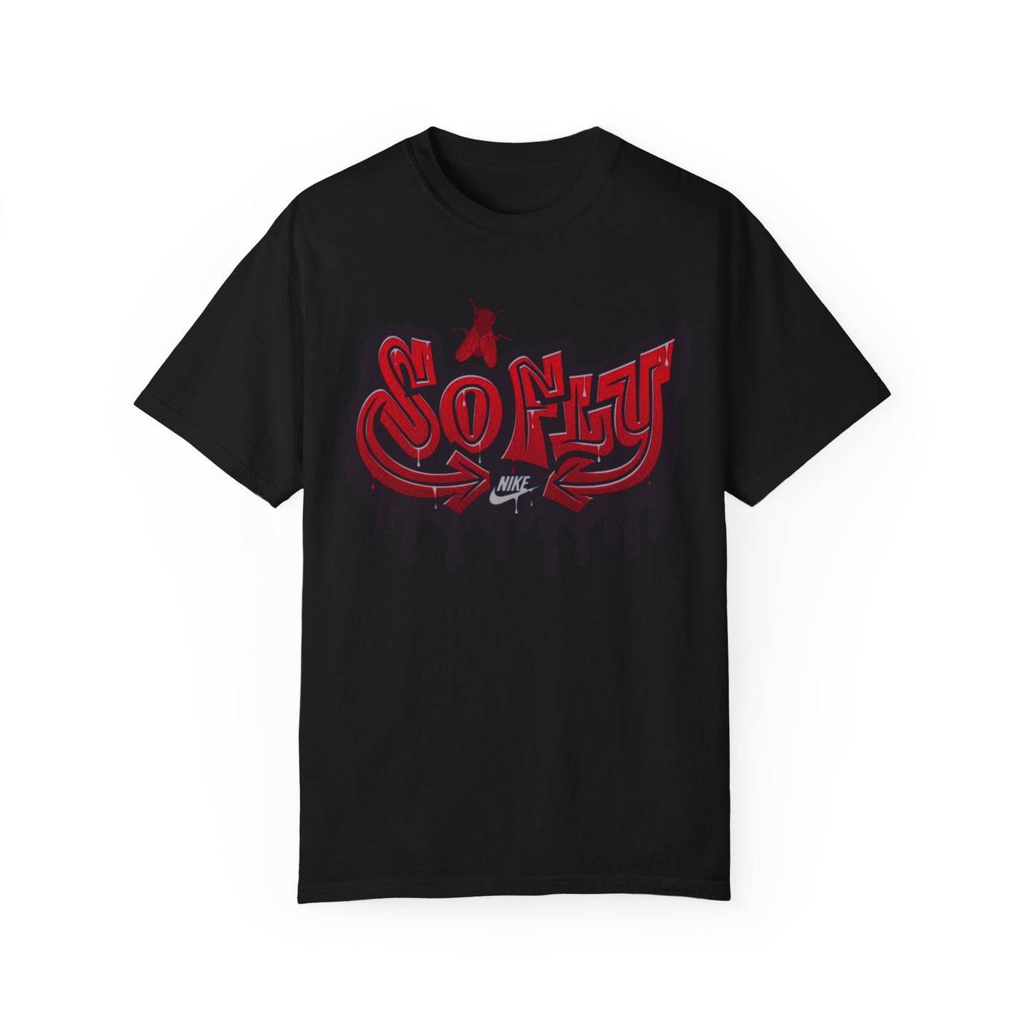 So Fly – Varsity Red/Black Tee | Sneaker Match for Jordan 12 "Flu Game"