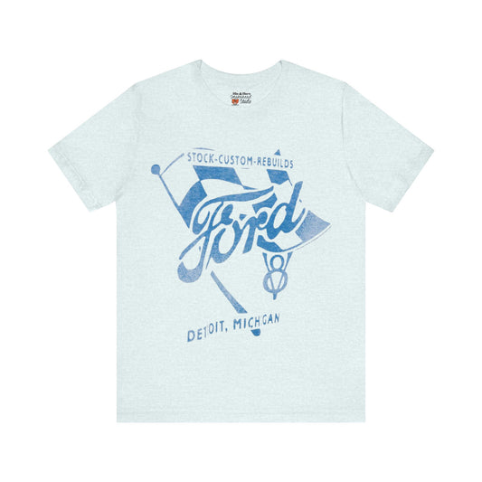 Vintage Ford Graphic Tee Sneaker Match for Chuck Taylor Malden Street Blue