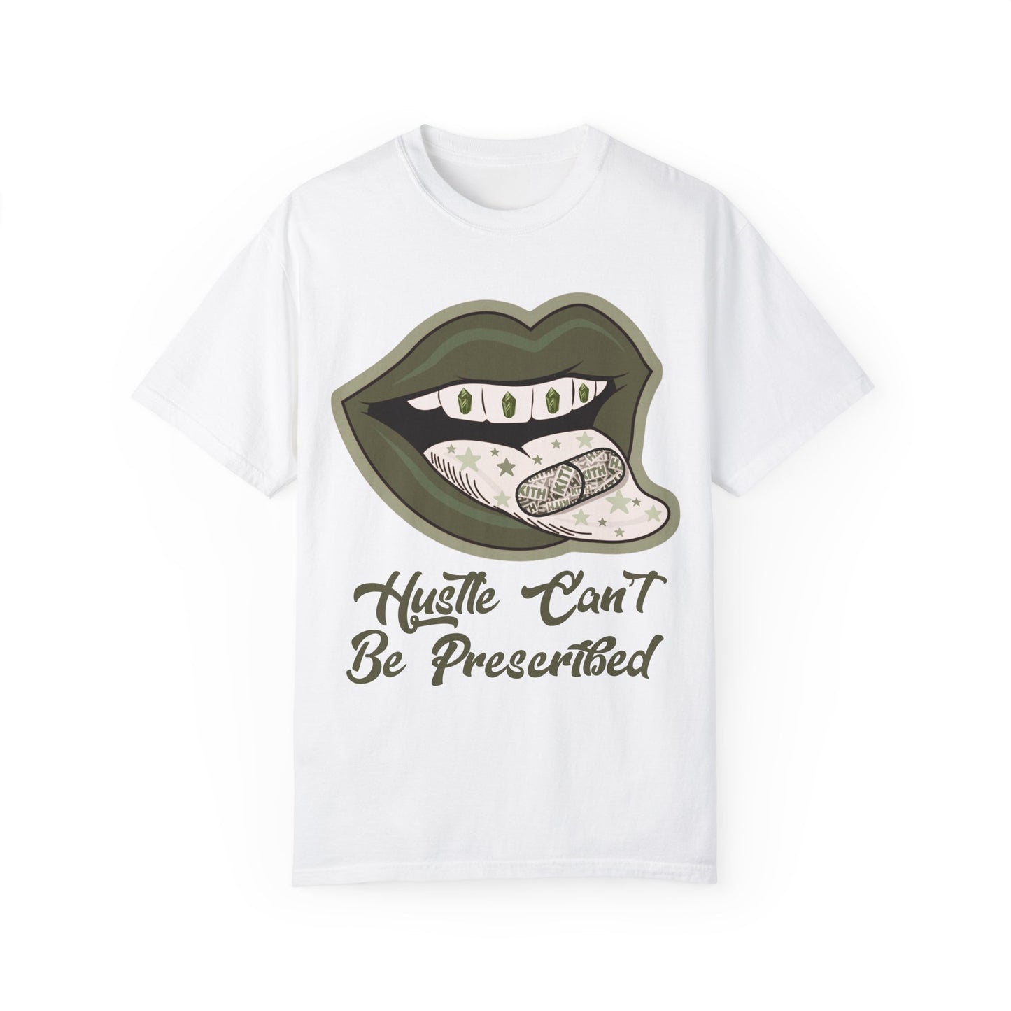 Hustle Can't Be Prescribed Tee Everyday Match For Jordan 1 Maker in Med Olive