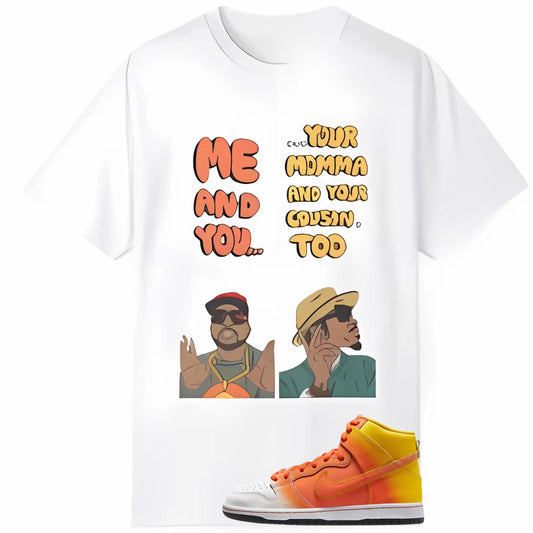 Outkast Elevators Graphic Tee, Dunk High Sweet Tooth Match