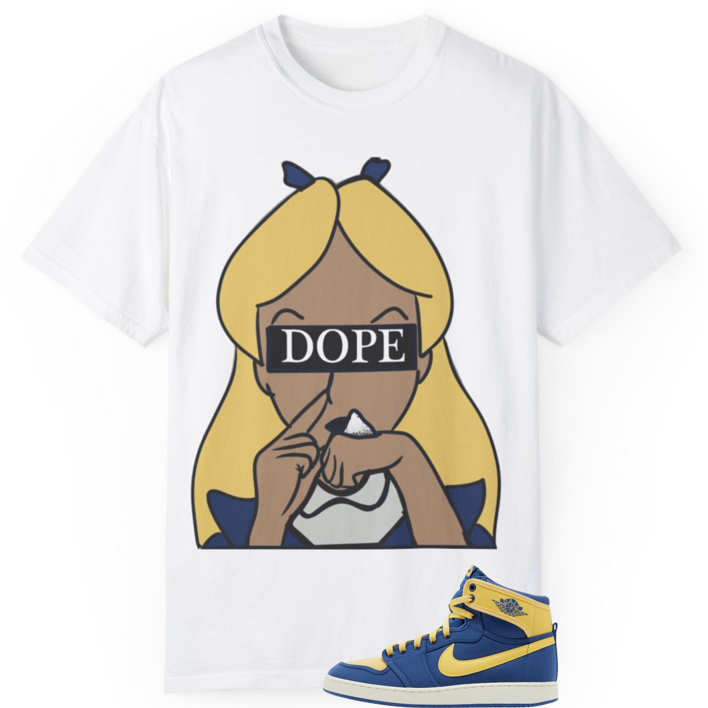 Ain't Nobody As Dope As Alice Tee Match For Jordan 1 KO high Laney