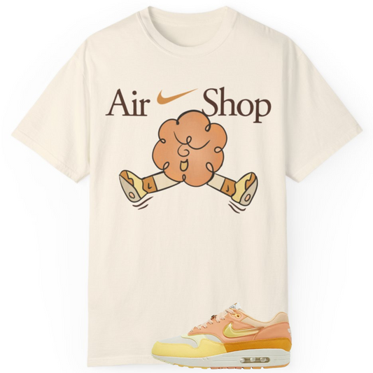 “Air Shop” Sneaker Match Tee – Made for the Air Max 1 Puerto Rico Day Orange Frost