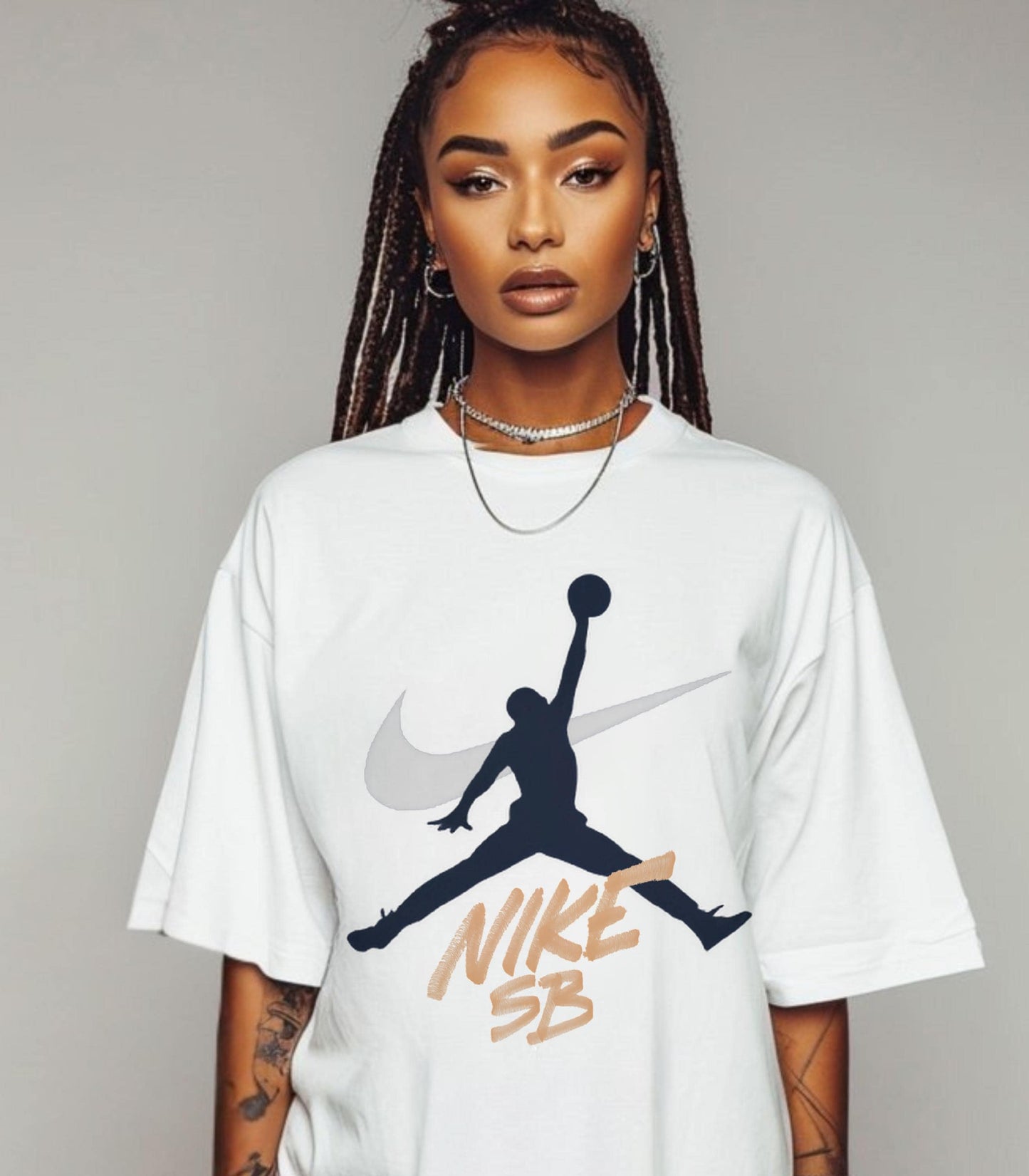 Jordan x SB Jumpman Tee Match for Jordan 4 Retro Navy