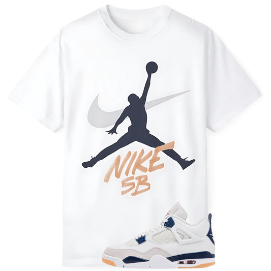 Jordan x SB Jumpman Tee Match for Jordan 4 Retro Navy