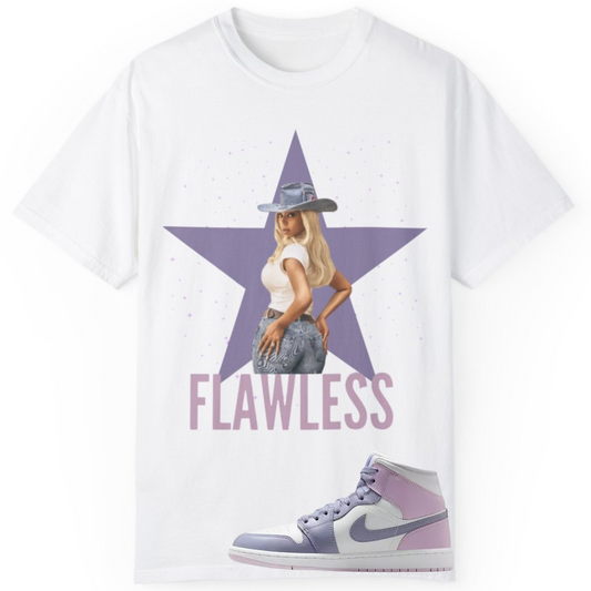 "Flawless" Indigo Haze Sneaker Match Tee – Give Them Bey Collection