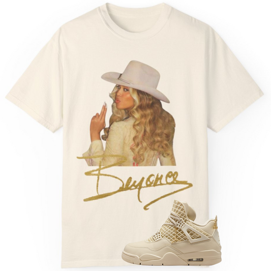 Jordan Net 4 Match Cowboy Carter Tee Give Them Bey Collection
