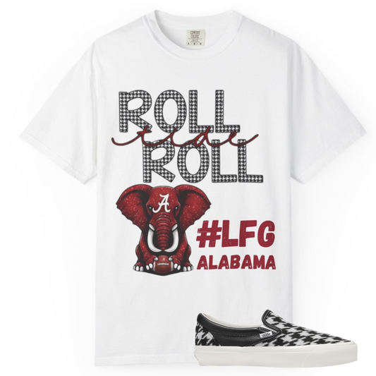 Roll Tide Roll Sneaker Match For Vans Slip-On Reissue 98 LX 'Houndstooth Black'