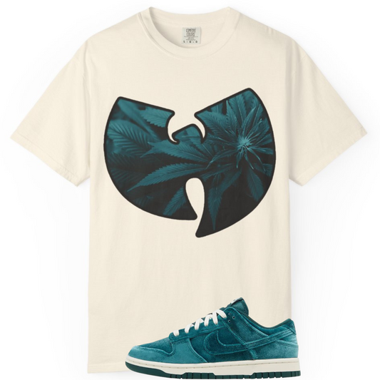 Enter The Wu Garden Tee Match For Dunk Low Green Velvet Atomic Teal
