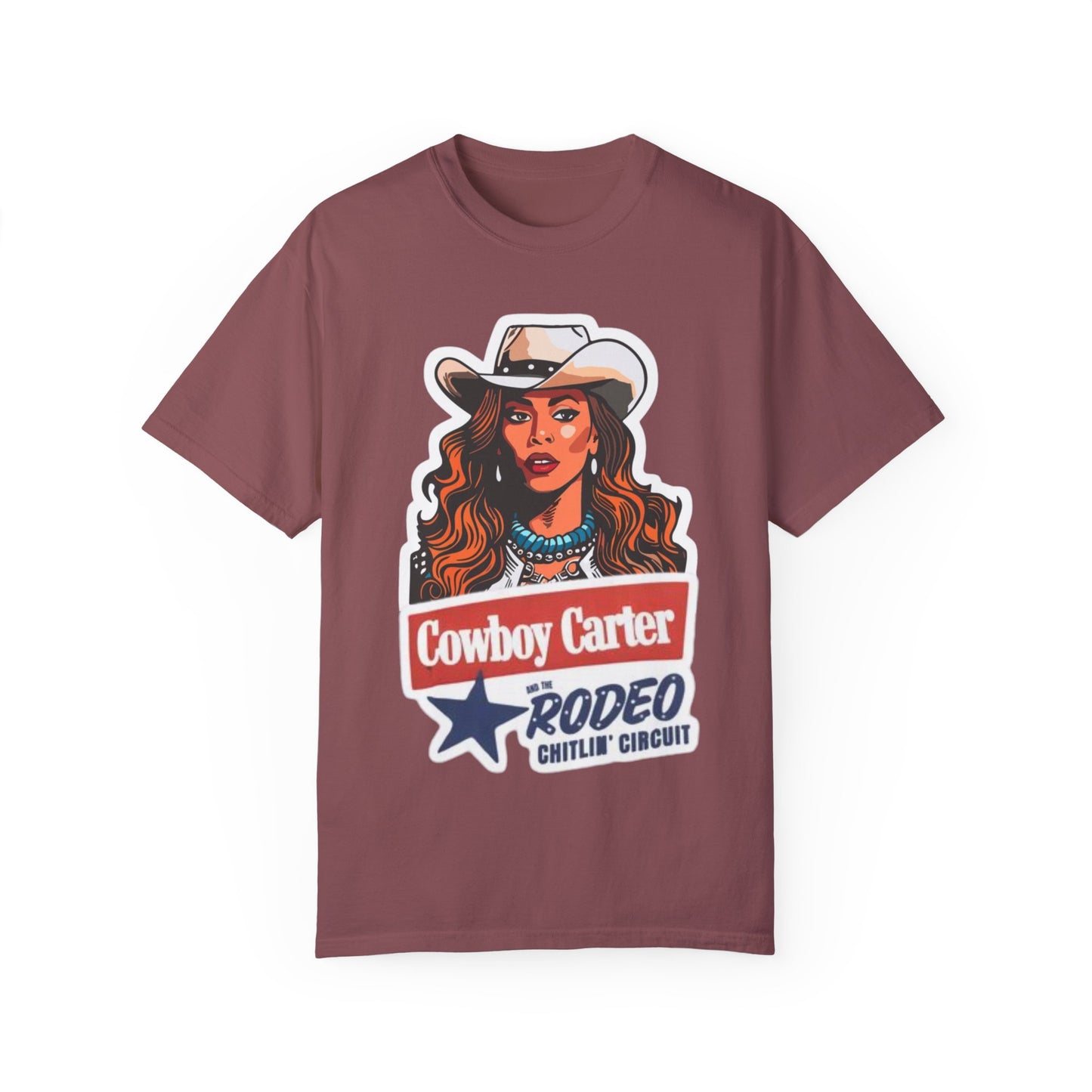 Cowboy Carter Rodeo" Sneaker Match Tee – Matches Jordan 1 Rare Air Cinnabar & Sail