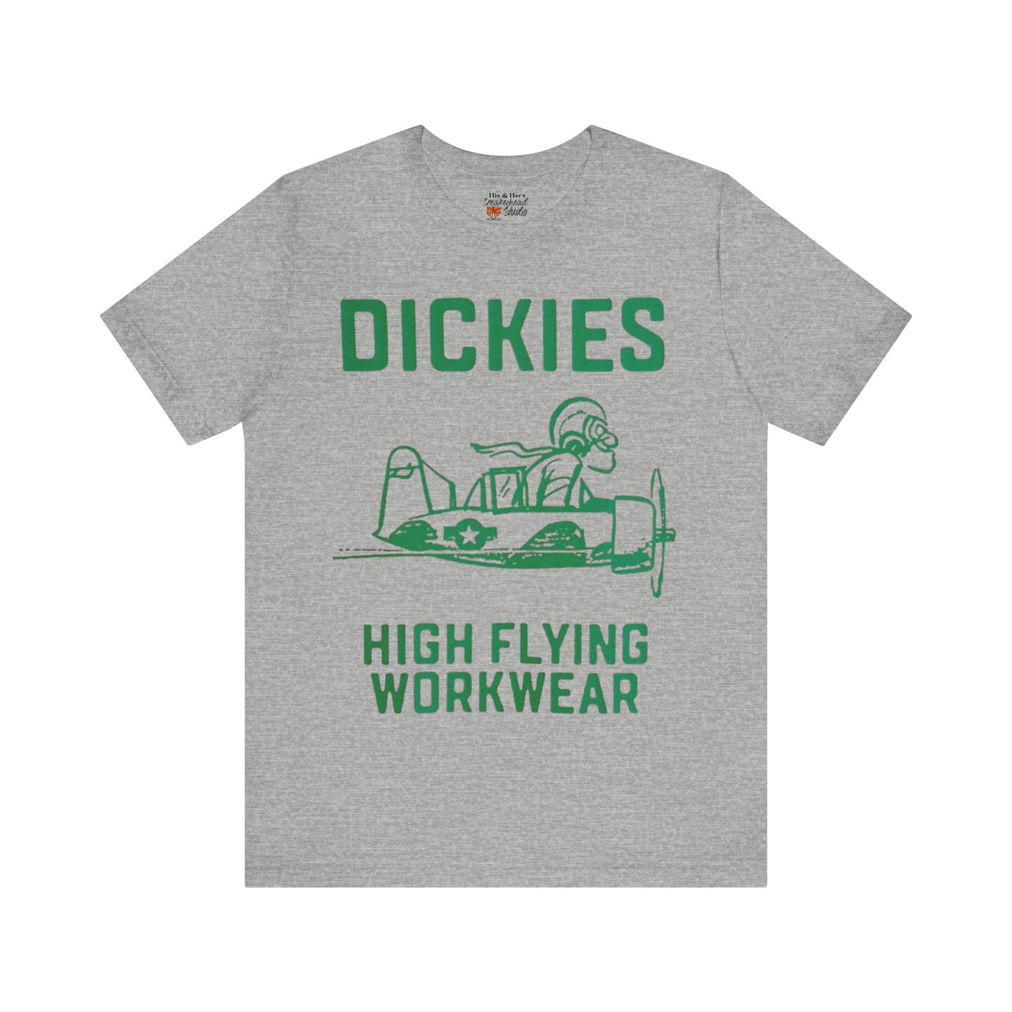 Vintage Style Dickies Workwear Tshirt Match for Adidas Campus VULC In Green