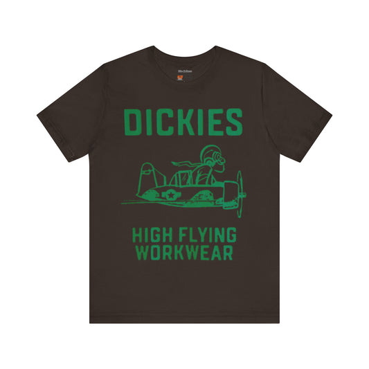 Vintage Style Dickies Workwear Tshirt Match for Adidas Campus VULC In Green