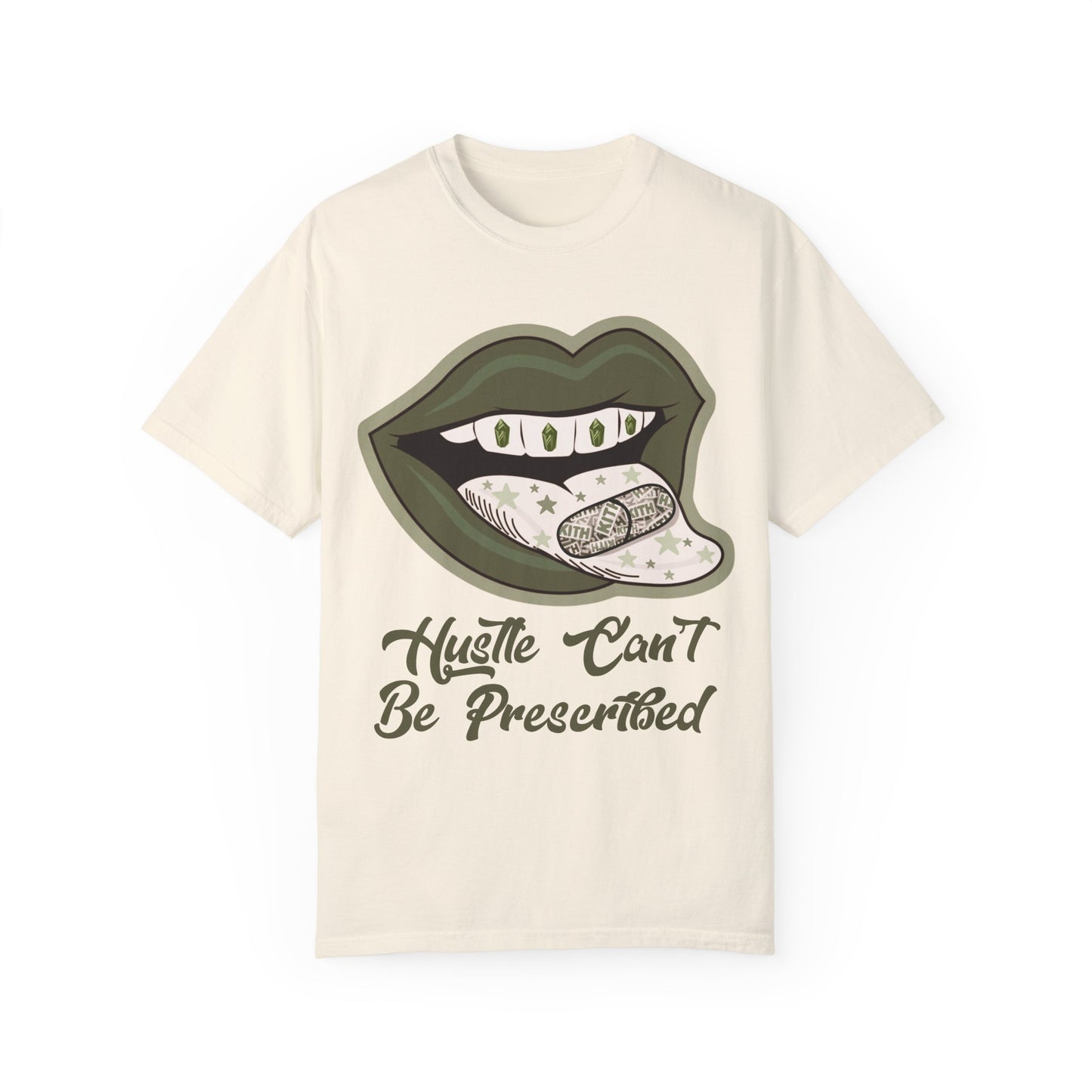 Hustle Can't Be Prescribed Tee Everyday Match For Jordan 1 Maker in Med Olive