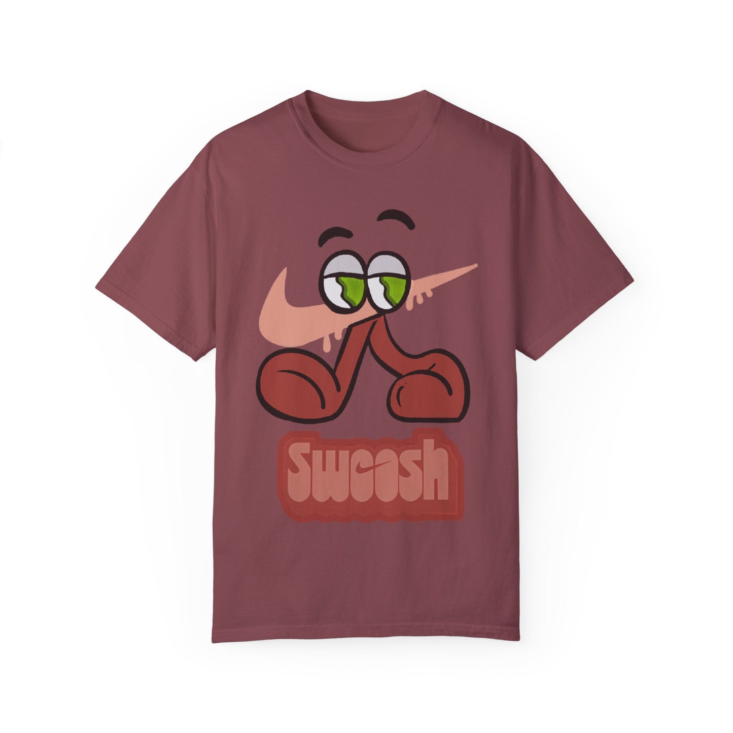 “Swoosh’d Out” Tee – Matches Jordan 13 Retro Dune Red