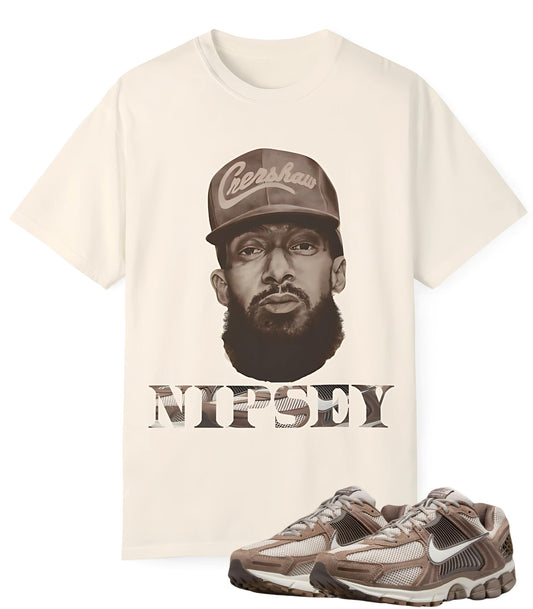 Nipsey Hussle Tee Sneaker Match Zoom Vomero Mink